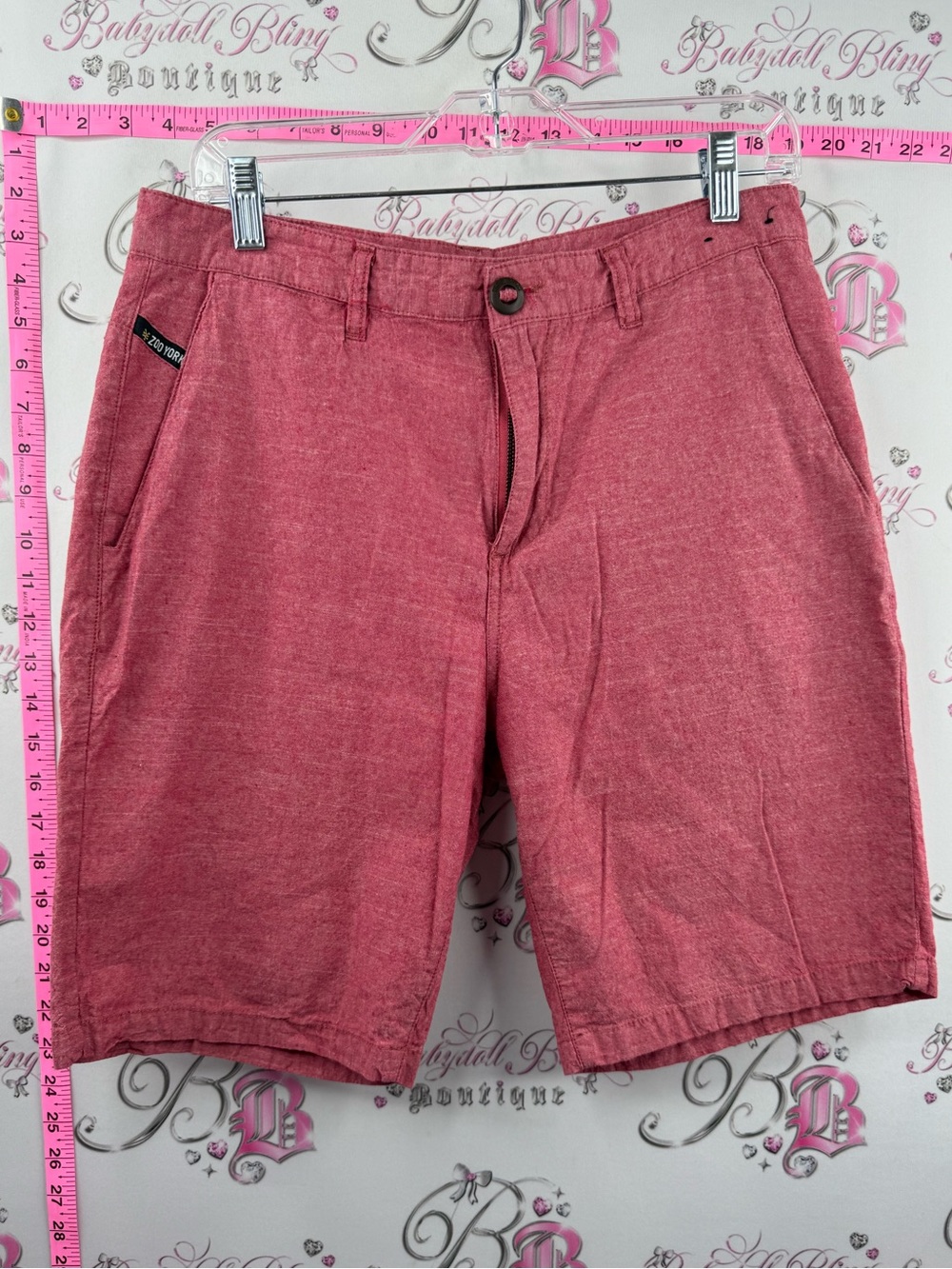 Zoo York shorts Men's Heathered Red Flat-Front Shorts